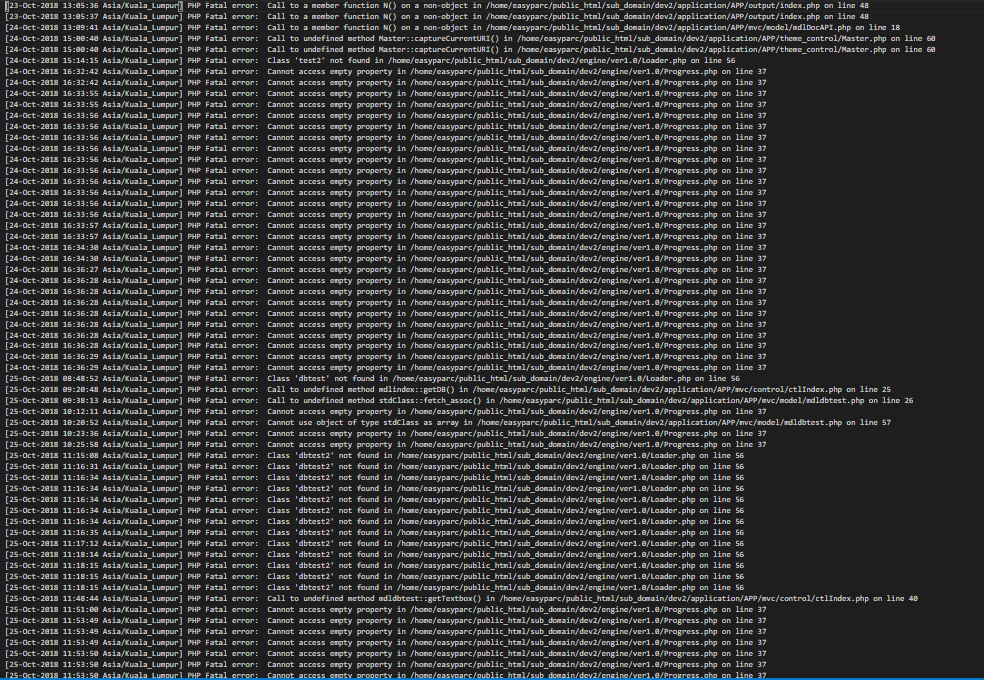 Error Log