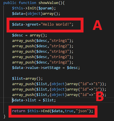 Data assignment in Model